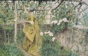 Carl Larsson The Vine Diptych oil painting on canvas